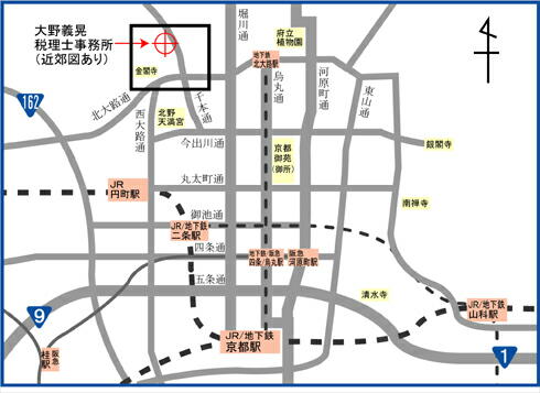 京都市内図